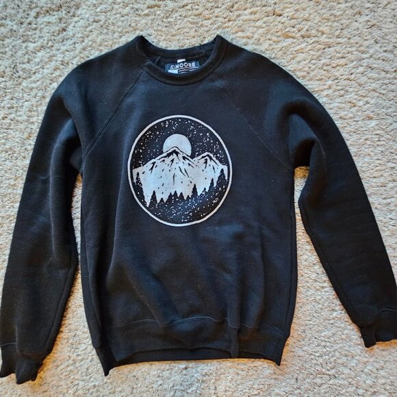 Mountain crew sweatshirt, black - Picture 2 of 3